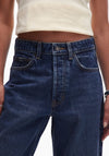 TOPSHOP Yvonne Straight Leg Jeans, Blue Denim
