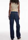 TOPSHOP Yvonne Straight Leg Jeans, Blue Denim
