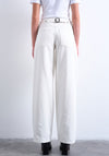 TOPSHOP Cinch Wide Leg Low Rise Jeans, White