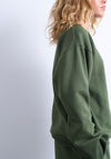 TOPSHOP Paloma Embroidered Sweatshirt, Green