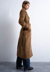 TOPSHOP Fredrikke Long Belted Coat, Camel
