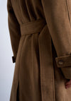TOPSHOP Fredrikke Long Belted Coat, Camel
