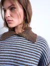 TOPSHOP Fanni Pullover Collared Jumper, Blue