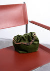 TOPSHOP Gabriette Velvet Clutch Bag, Green