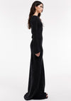 TOPSHOP Delilah Long Sleeve Maxi Dress, Black