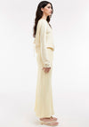 TOPSHOP Sabrina Maxi Slip Skirt, Cream