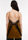 TOPSHOP Tonia Cami Lace Top, Tan