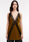 TOPSHOP Tonia Cami Lace Top, Tan