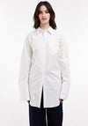 TOPSHOP Sabine Oversized Shirt, Snow White