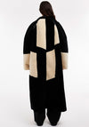 TOPSHOP Janice Borg Long Coat, Black