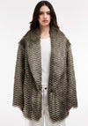 TOPSHOP Jessica Faux Fur Coat, Black