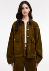TOPSHOP Juliane Collar Jacket, Green