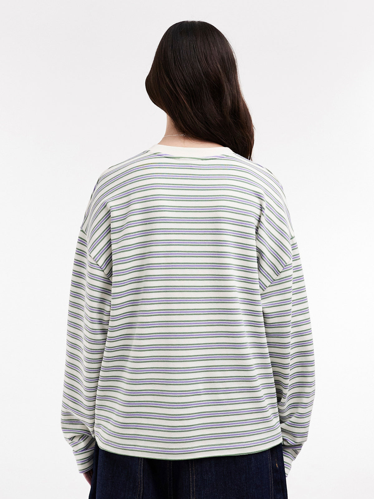 TOPSHOP Kamille Skater Long Sleeve Top, White