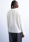 TOPSHOP Kille Boxy Crew Knit Jumper, Cream
