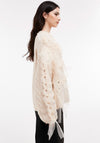TOPSHOP Kira Ribbon Knit Jumper, Ivory Cream