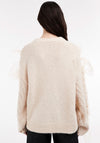 TOPSHOP Kira Ribbon Knit Jumper, Ivory Cream