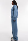 TOPSHOP Johanna Straight Leg Joggers, Blue
