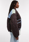 TOPSHOP Sky Quilted Jacket, Brown