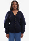 TOPSHOP Brit V Neck Cardigan, Navy