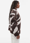 TOPSHOP Elinor Oversize Chunky Knit Jumper, Brown