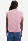 TOPSHOP Fiona Oversize Button Vest, Pink