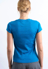 TOPSHOP Faya Everday Fitted T-Shirt, Blue Sapphire