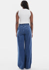 TOPSHOP Sofie Straight Leg Jeans, Medium Blue