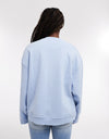 TOPSHOP Gaby Graphic Fleur Sweatshirt, Blue
