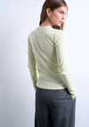 TOPSHOP Hazel Everyday Long Sleeve Top, Green
