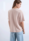 TOPSHOP Julina Basic Cotton T-Shirt, Light Pink