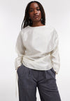 TOPSHOP Joyce Ruched Side Top, White