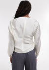 TOPSHOP Joyce Ruched Side Top, White