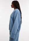 TOPSHOP Abba Wide Sleeve Sweatshirt, Blue
