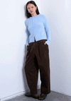 TOPSHOP Sia Button Knit Cardigan, Alaskan Blue