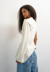 TOPSHOP Tena One Shoulder Top, Cream