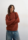 TOPSHOP Frederikke Knitted Jumper, Burnt Orange