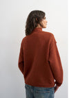 TOPSHOP Frederikke Knitted Jumper, Burnt Orange