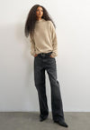 TOPSHOP Frederikke Knitted Jumper, Beige