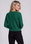 TOPSHOP Sia Knitted Button Up Cardigan, Green