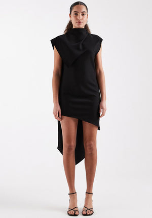 TSACHOLA DRAPED SCARF DETAIL DRESS WVN