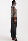 TOPSHOP Anli Wide Leg Balloon Trousers, Black