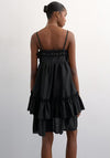 TOPSHOP Yvonne Tiered Mini Dress, Black