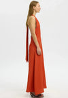 Selected Femme Halterneck Maxi Dress, Burnt Orange