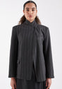 TSALAZ PINSTRIPE HIGHNECK BLAZER
