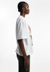 Topshop Lotta Retro Car Print Oversized T-Shirt, Ivory