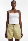 TOPSHOP Eva A-Line Shorts, Sage Green