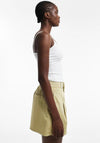 TOPSHOP Eva A-Line Shorts, Sage Green