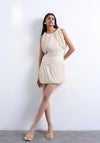 TOPSHOP Svea Mini Dress, Cream