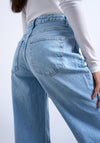 TOPSHOP Marie Flared High Waist Jeans, Light Blue
