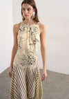 TOPSHOP Millie Patterned Maxi Dress, Cream Multi